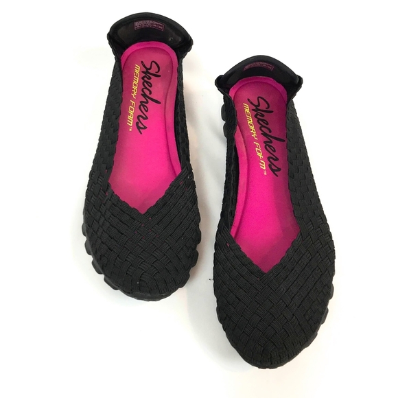 Skechers Shoes - Skechers Black Lightweight Black Flats